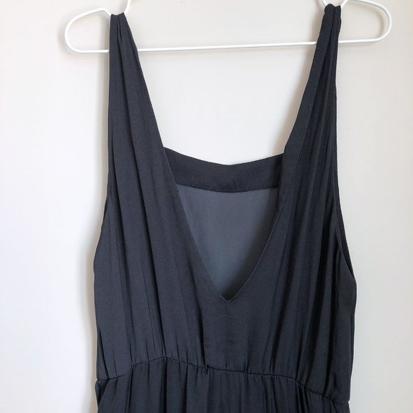 Zara Overall Satin Jumpsuit Navy - Picture 4 of 7